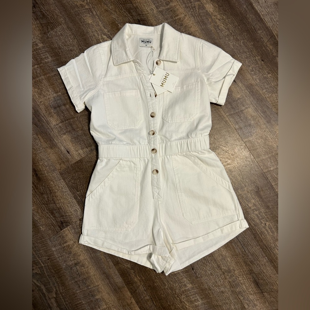 Show me your Mumu cannon romper, medium, NWT